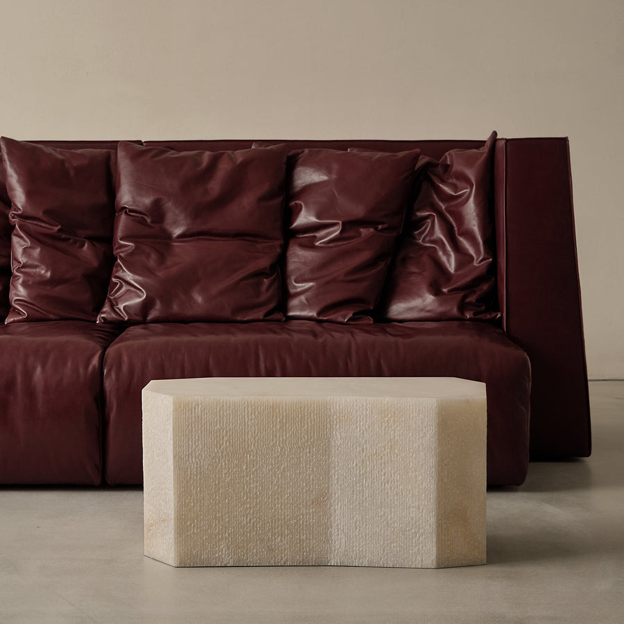 moduler deri kanepe, ozel uretim luxury sofa, contemporary leather couch, sculptural modern kanepe, collectible design lounge sofa