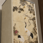 tsuru şifonyer, sanatsal luxury drawer cabinet, özel üretim oriental mobilya, contemporary collectible şifonyer, dekoratif panel dresser