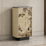 tsuru şifonyer, sanatsal luxury drawer cabinet, özel üretim oriental mobilya, contemporary collectible şifonyer, dekoratif panel dresser