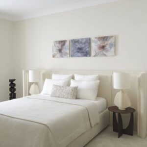 kanat başlıklı karyola, boucle kumaş yatak, özel üretim karyola, çevresel yatak başlığı, ısmarlama luxury bed frame