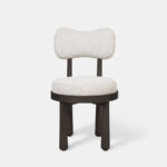 whiper sandalye, modern ahşap sandalye, özel üretim dining chair, sculptural sırtlı sandalye, contemporary meşe sandalye