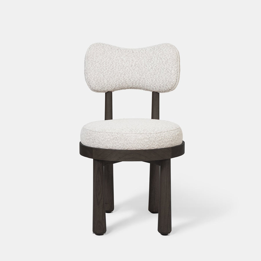 whiper sandalye, modern ahşap sandalye, özel üretim dining chair, sculptural sırtlı sandalye, contemporary meşe sandalye