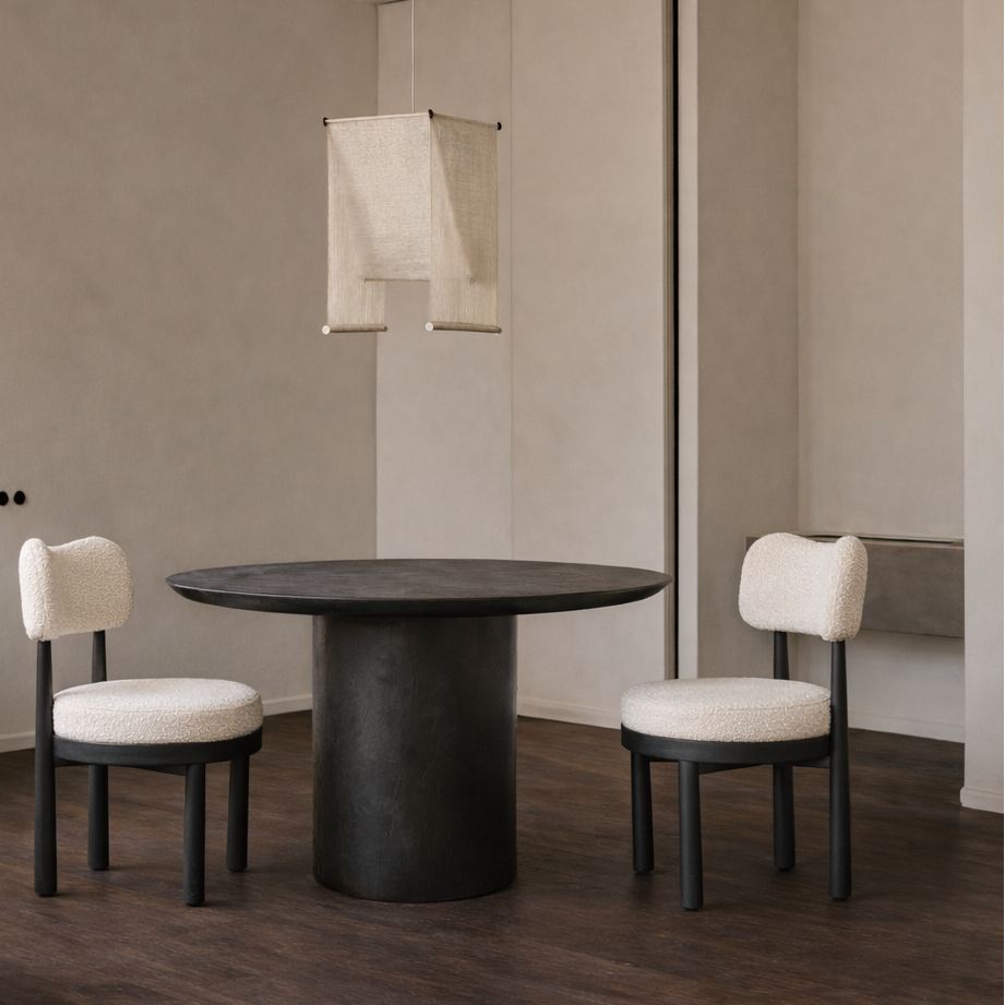 whiper sandalye, modern ahşap sandalye, özel üretim dining chair, sculptural sırtlı sandalye, contemporary meşe sandalye