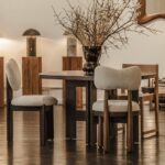 whiper sandalye, modern ahşap sandalye, özel üretim dining chair, sculptural sırtlı sandalye, contemporary meşe sandalye