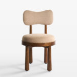 whiper sandalye, modern ahşap sandalye, özel üretim dining chair, sculptural sırtlı sandalye, contemporary meşe sandalye