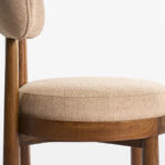 whiper sandalye, modern ahşap sandalye, özel üretim dining chair, sculptural sırtlı sandalye, contemporary meşe sandalye