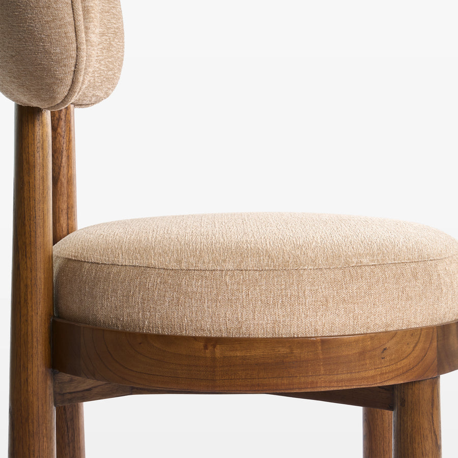 whiper sandalye, modern ahşap sandalye, özel üretim dining chair, sculptural sırtlı sandalye, contemporary meşe sandalye
