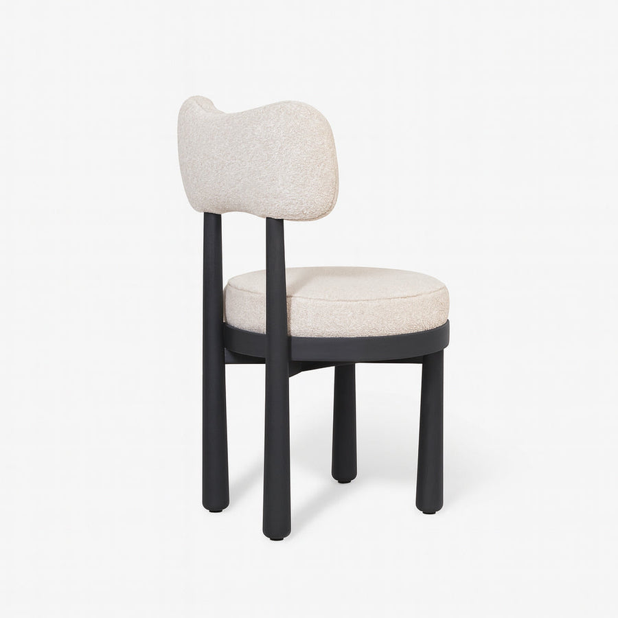 whiper sandalye, modern ahşap sandalye, özel üretim dining chair, sculptural sırtlı sandalye, contemporary meşe sandalye