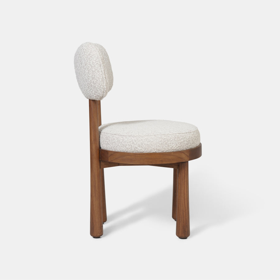 whiper sandalye, modern ahşap sandalye, özel üretim dining chair, sculptural sırtlı sandalye, contemporary meşe sandalye
