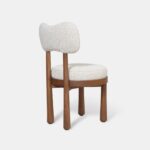 whiper sandalye, modern ahşap sandalye, özel üretim dining chair, sculptural sırtlı sandalye, contemporary meşe sandalye